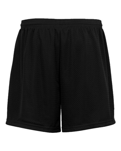 Badger Unisex Tricot Mesh 5" Shorts 7225 #color_Black