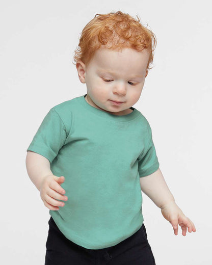 Rabbit Skins Infant Fine Jersey Tee 3322 #colormdl_Saltwater