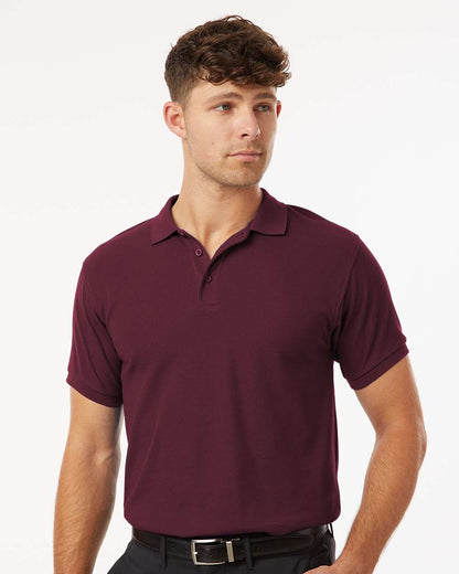 AllPro Men's Pique Polo 62800 #colormdl_Maroon