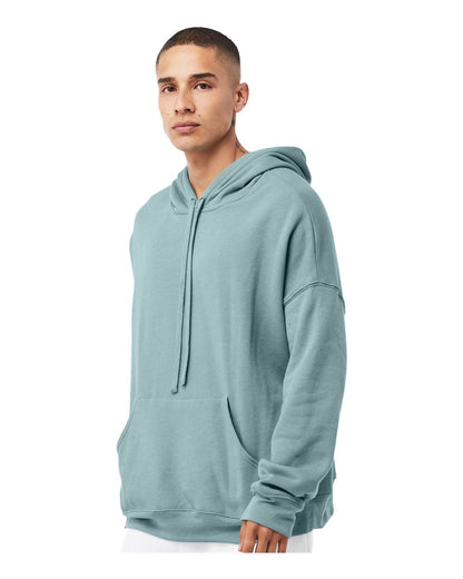 BELLA + CANVAS Sponge Fleece Drop Shoulder Hoodie 3729 #colormdl_Heather Blue Lagoon