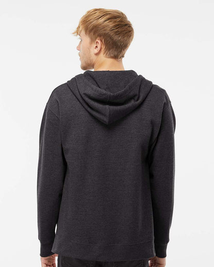 Independent Trading Co. Unisex Midweight Full-Zip Hooded Sweatshirt SS4500Z #colormdl_Charcoal Heather