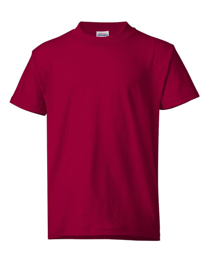 Hanes Ecosmart™ Youth T-Shirt 5370 #color_Deep Red