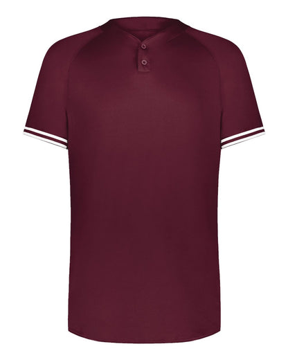 Augusta Sportswear Cutter Henley Jersey 6905 #color_Maroon/ White