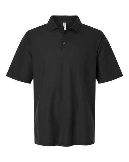 Harriton Men's Tall Maverick CVC Pique Polo M105T #color_Black