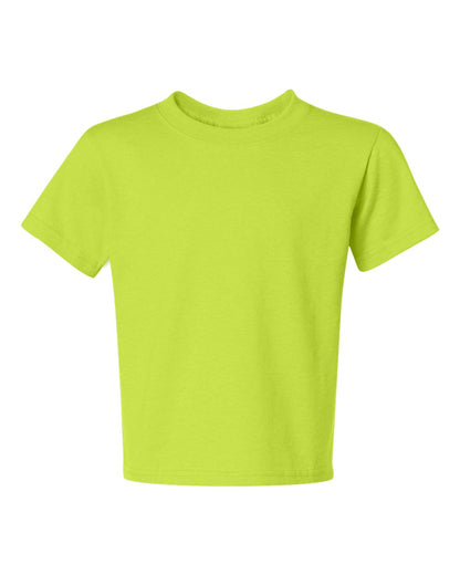 JERZEES Youth Dri-Power® 50/50 T-Shirt 29BR #color_Safety Green