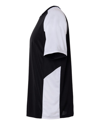 Augusta Sportswear Men's Cutter Jersey 1517 #color_Black/ White
