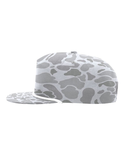 Richardson Printed Umpqua Cap 256P #color_Blizzard Duck Camo/ White