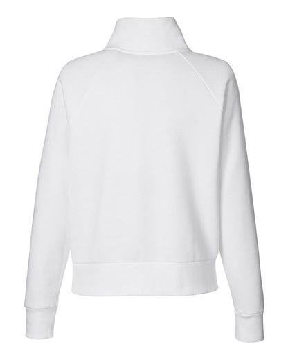 Under Armour Women's Rival Fleece Quarter-Zip Pullover 1379492 #color_White/ Black