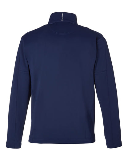 Zero Restriction Men's Quarter-Zip Pullover L330 #color_Navy/ Metallic Silver