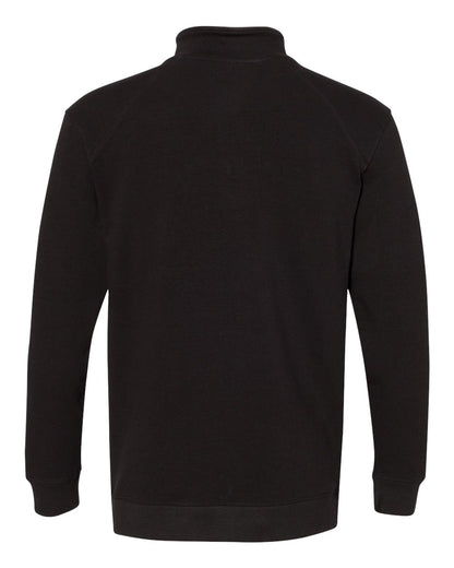 Badger FitFlex French Terry Quarter-Zip Sweatshirt 1060 #color_Black