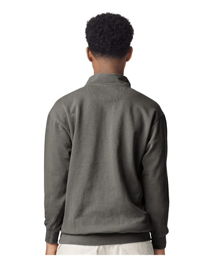 Comfort Colors Unisex Garment-Dyed Quarter-Zip Sweatshirt 1580 #colormdl_Grey