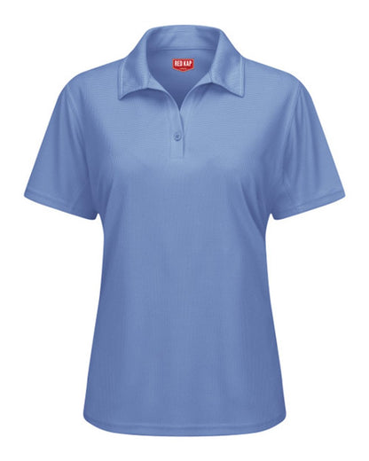 Red Kap Women's Performance Knit® Flex Series Pro Polo SK91 #color_Medium Blue