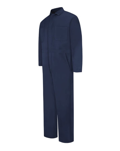 Red Kap Men's Tall Snap-Front Cotton Coverall CC14T #color_Navy