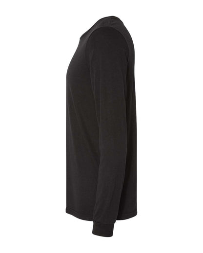 BELLA + CANVAS Unisex Triblend Long Sleeve Tee 3513 #color_Solid Black Triblend