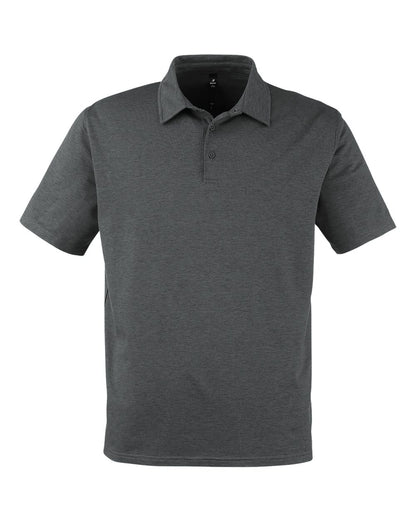 Glyder Men's Fairway Marbled Jersey Polo MDP1799 #color_Carbon