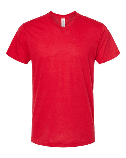 Tultex Poly-Rich V-Neck T-Shirt 207 #color_Red