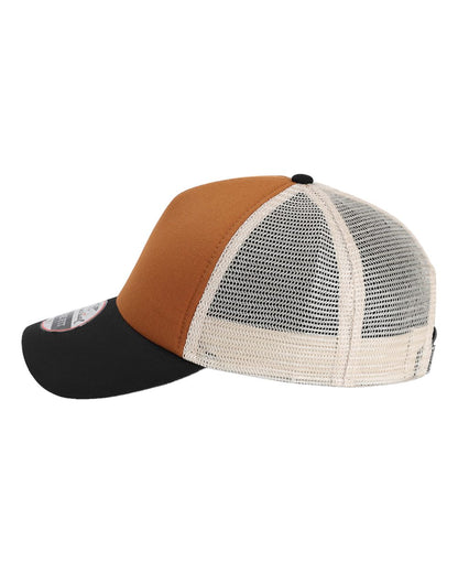 Imperial North Country Trucker Cap 1287 #color_Buckthorn Brown/ Black/ Stone