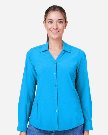 CORE365 Women's Ultra UVP® Marina Shirt CE510LW #colormdl_Electric Blue