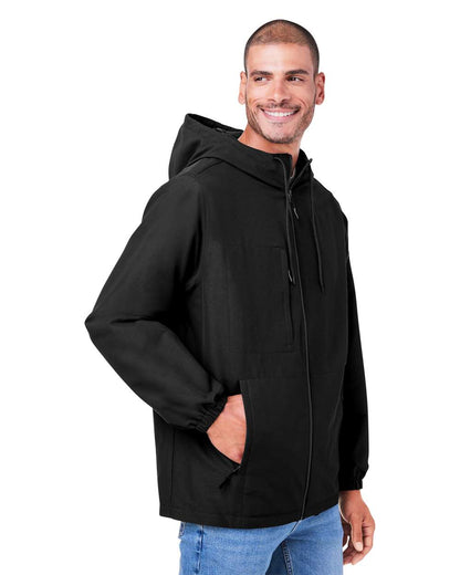 Harriton Unisex Flex Twill Hooded Jacket M73 #colormdl_Black