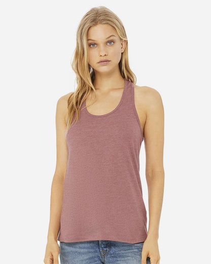 BELLA + CANVAS Women's Jersey Racerback Tank 6008 #colormdl_Heather Mauve