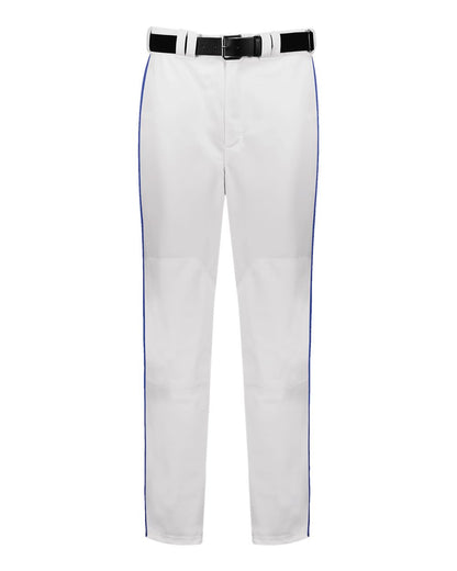 Russell Athletic Unisex 2.0 Piped Diamond Series Baseball Pants R11LGM #color_White/ Royal