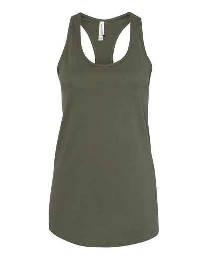 BELLA + CANVAS Women's Jersey Racerback Tank 6008 #color_Military Green