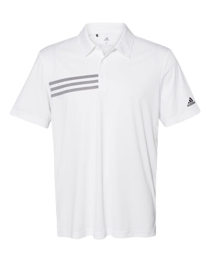 Adidas Men's 3-Stripe Chest Polo A324 #color_White/ Black