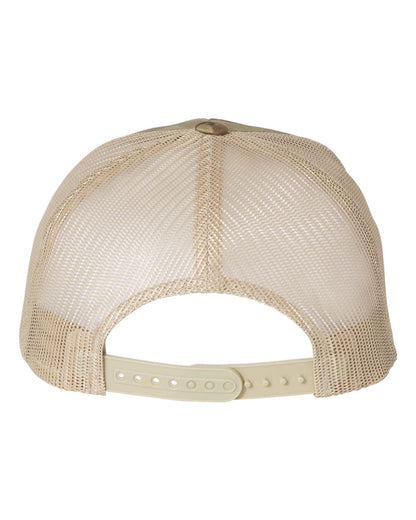 YP Classics Retro Trucker Cap 6606 #color_Multicam Green/ Khaki