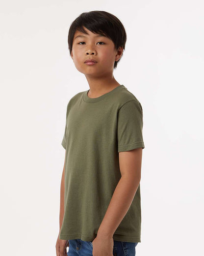 Tultex Youth Fine Jersey T-Shirt 235 #colormdl_Military Green