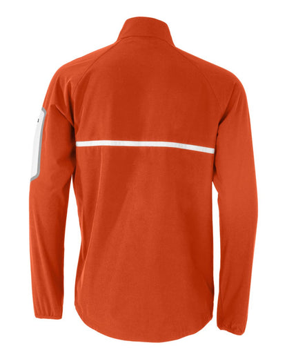 Holloway Unisex Weld Jacket 229543 #color_Orange/ White