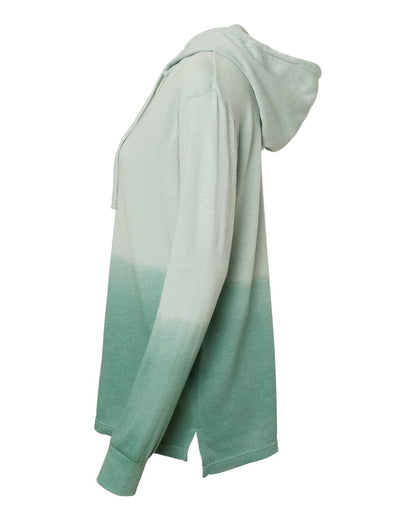 MV Sport Women's French Terry Ombré Hooded Sweatshirt W20185 #color_Greenstone/ Jungle Green