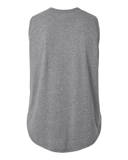 LAT Women's Curvy Relaxed Fine Jersey Tank 3892 #color_Granite Heather