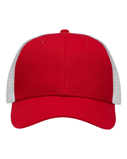 Sportsman Traditional Lo-Pro Mesh Back Trucker Fit Cap SP1450 #color_Chino Red/ White
