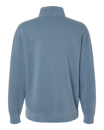 Independent Trading Co. Unisex Pigment-Dyed Quarter-Zip Pullover PRM4600QZ #color_Pigment Slate Blue