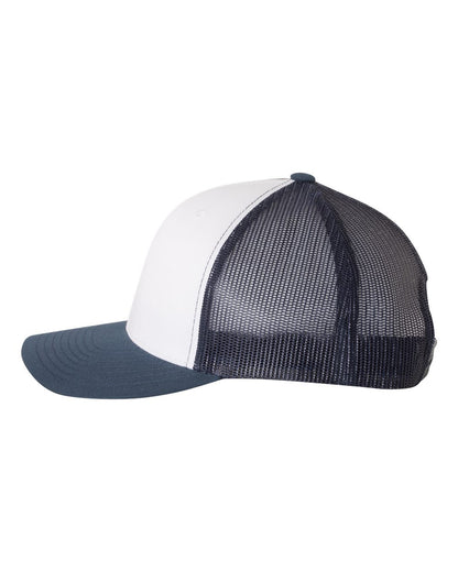 YP Classics Retro Trucker Cap 6606 #color_Navy/ White/ Navy
