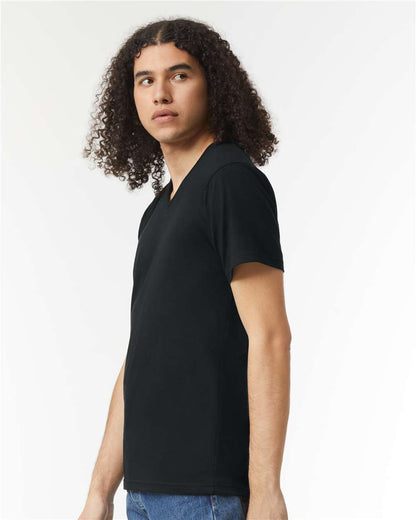 American Apparel CVC V-Neck Tee 2006CVC #colormdl_Black