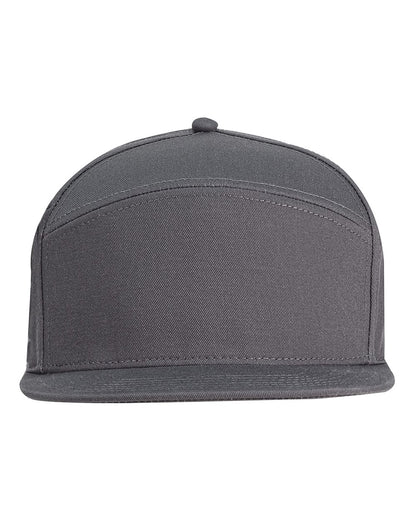 Big Accessories Hybrid Flat Bill Cap BA709 #color_Dark Grey