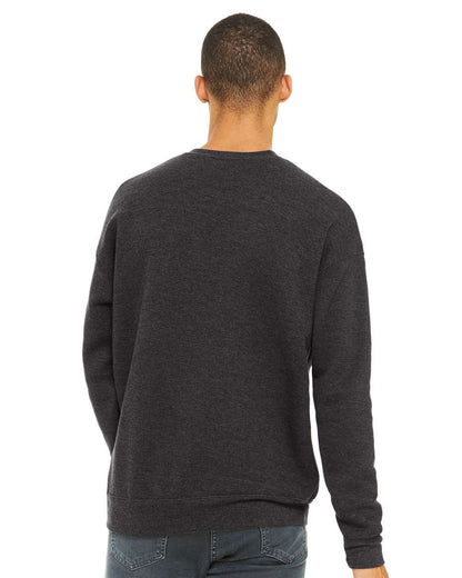 BELLA + CANVAS Sponge Fleece Drop Shoulder Crewneck Sweatshirt 3945 #colormdl_Dark Grey Heather