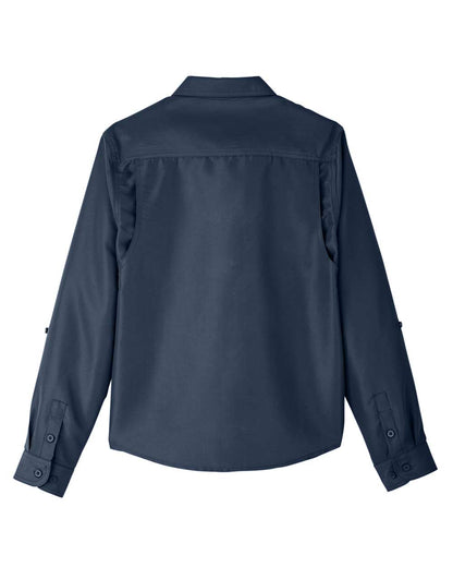 Harriton Women's Key West Performance Staff Shirt M580LW #color_Navy
