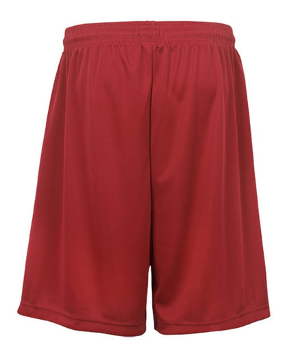 Badger Youth B-Dry 6" Shorts 2107 #color_Red