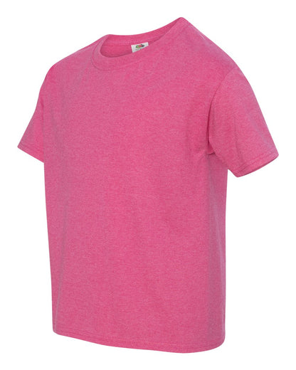 Fruit of the Loom HD Cotton Youth Short Sleeve T-Shirt 3930BR #color_Retro Heather Pink