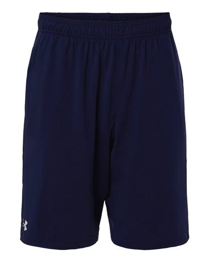 Under Armour Men's Tech Vent 9" Shorts 6005528 #color_Midnight Navy/ White