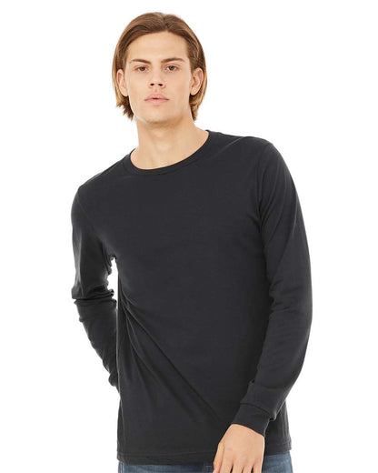 BELLA + CANVAS Unisex Jersey Long Sleeve Tee 3501 #colormdl_Dark Grey