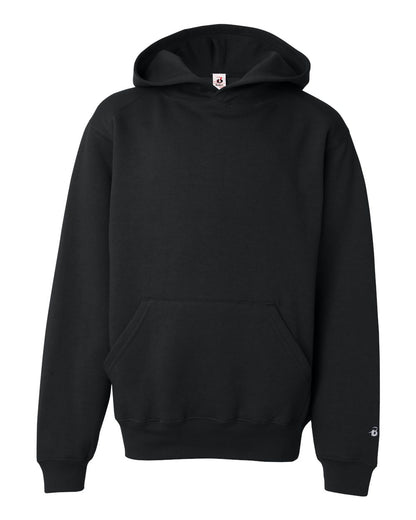 Badger Youth Hooded Sweatshirt 2254 #color_Black