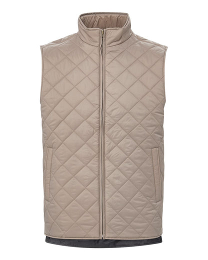 Weatherproof Men's Vintage Diamond Quilted Vest 207359 #color_Driftwood