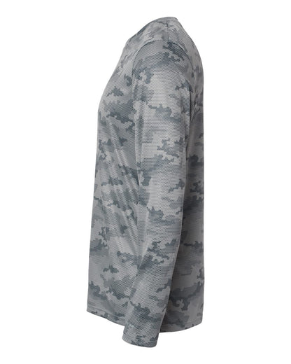 Paragon Unisex Pompano Performance Camo Long Sleeve T-Shirt 217 #color_Medium Grey