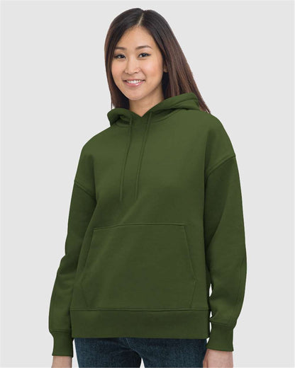 Bayside Women's USA-Made Hooded Sweatshirt 7760 #colormdl_Olive Green