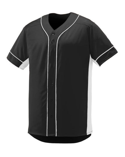 Augusta Sportswear Youth Slugger Jersey 1661 #color_Black/ White