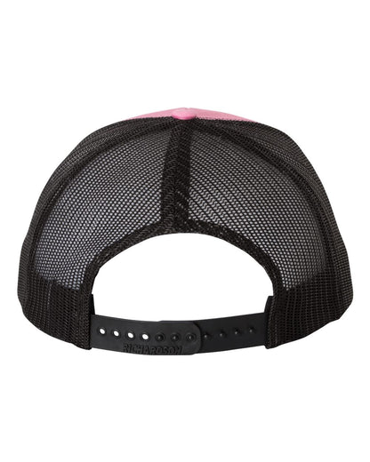 Richardson Snapback Trucker Cap 112 #color_Hot Pink/ Black