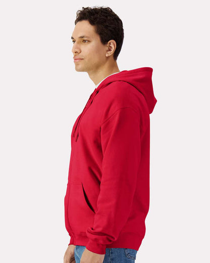 Gildan Unisex Softstyle® Full-Zip Hooded Sweatshirt SF600 #colormdl_Red